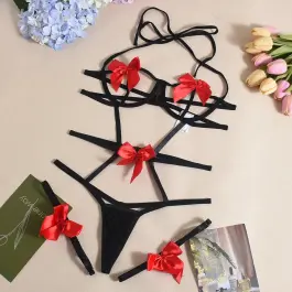 Bow Lace Low-Cup Bra & Panty Set for Women – Premium Lace Bra with Bow Detail | Muse Closets