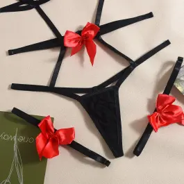 Bow Lace Low-Cup Bra & Panty Set for Women – Premium Lace Bra with Bow Detail | Muse Closets